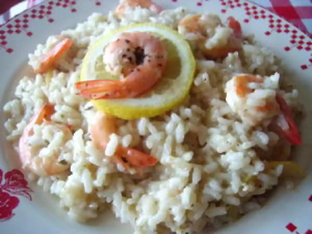 RISOTTO DE CREVETTES ET CITRONS