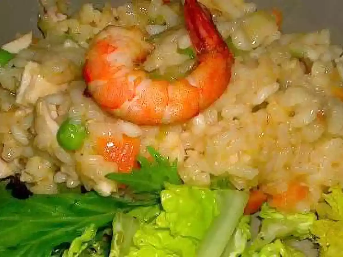 Risotto de la terre et de la mer