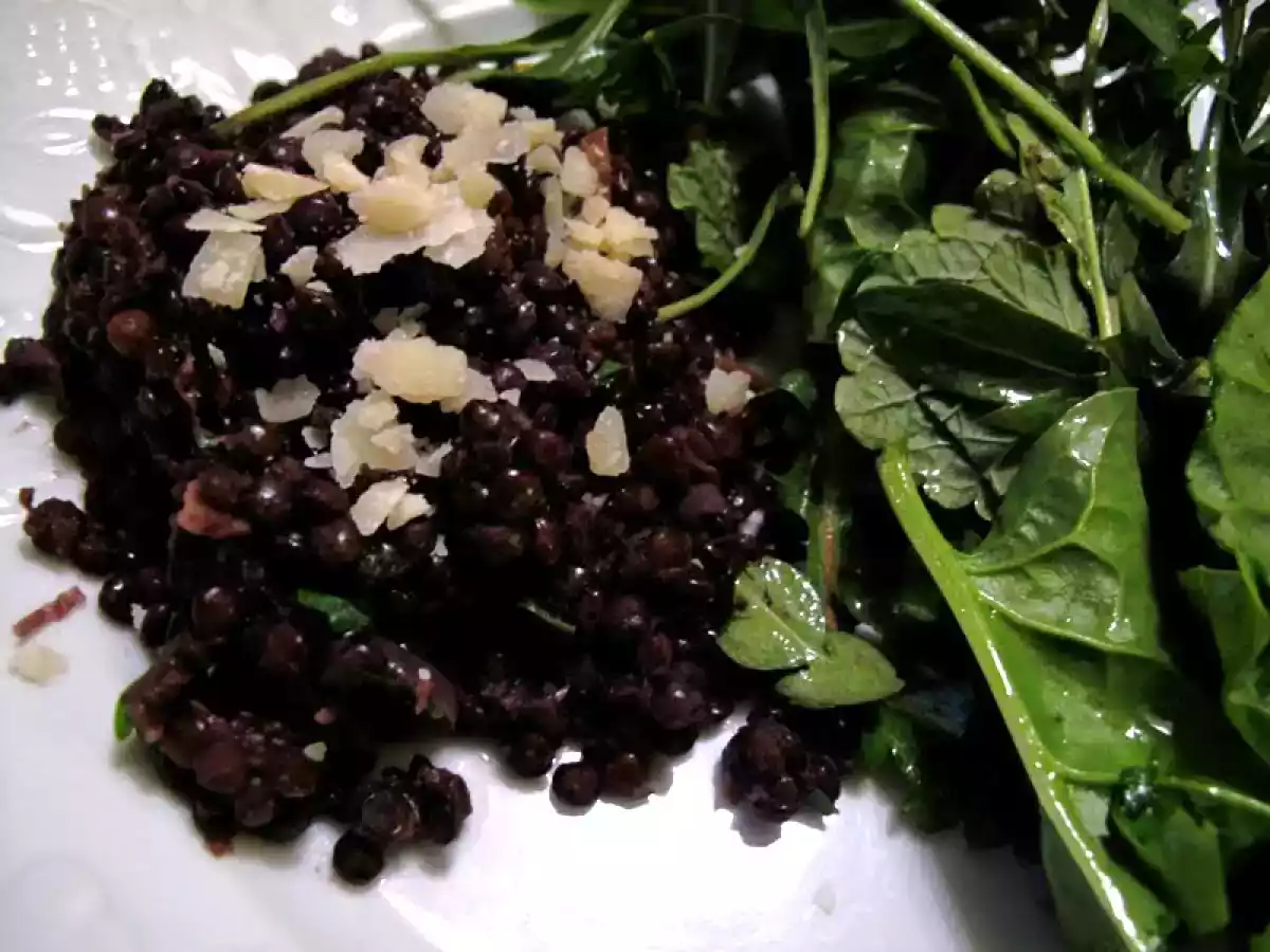 Risotto de lentilles beluga
