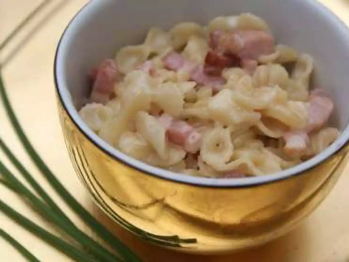 Risotto de petites pâtes aux lardons