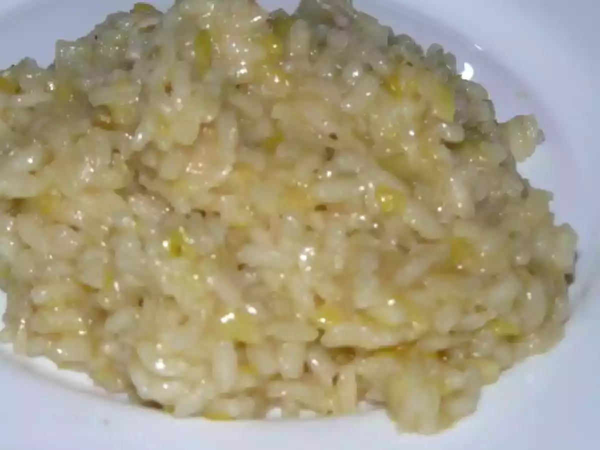 Risotto de poireaux au citron