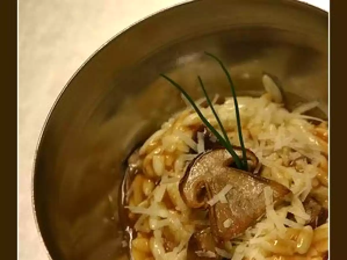 Risotto de puntalettes aux cépes