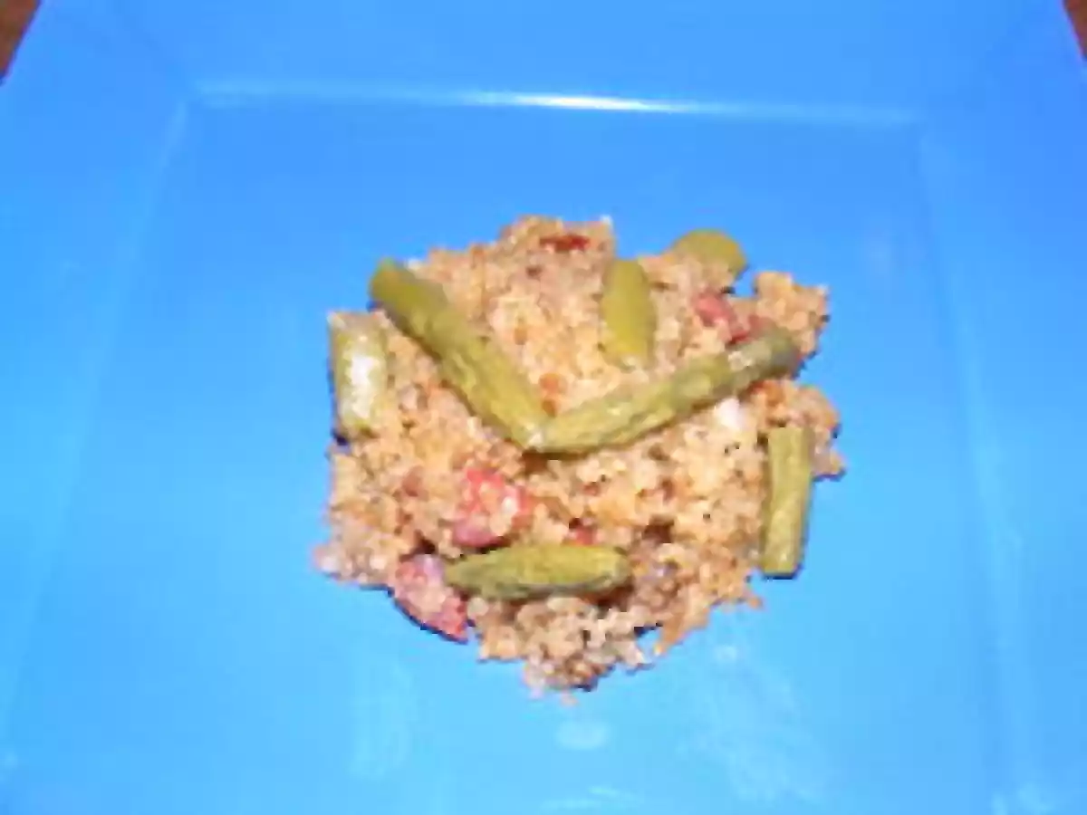 RISOTTO DE QUINOA AUX ASPERGES VERTES ET CHORIZO, OU QUINOAOTTO! - photo 3
