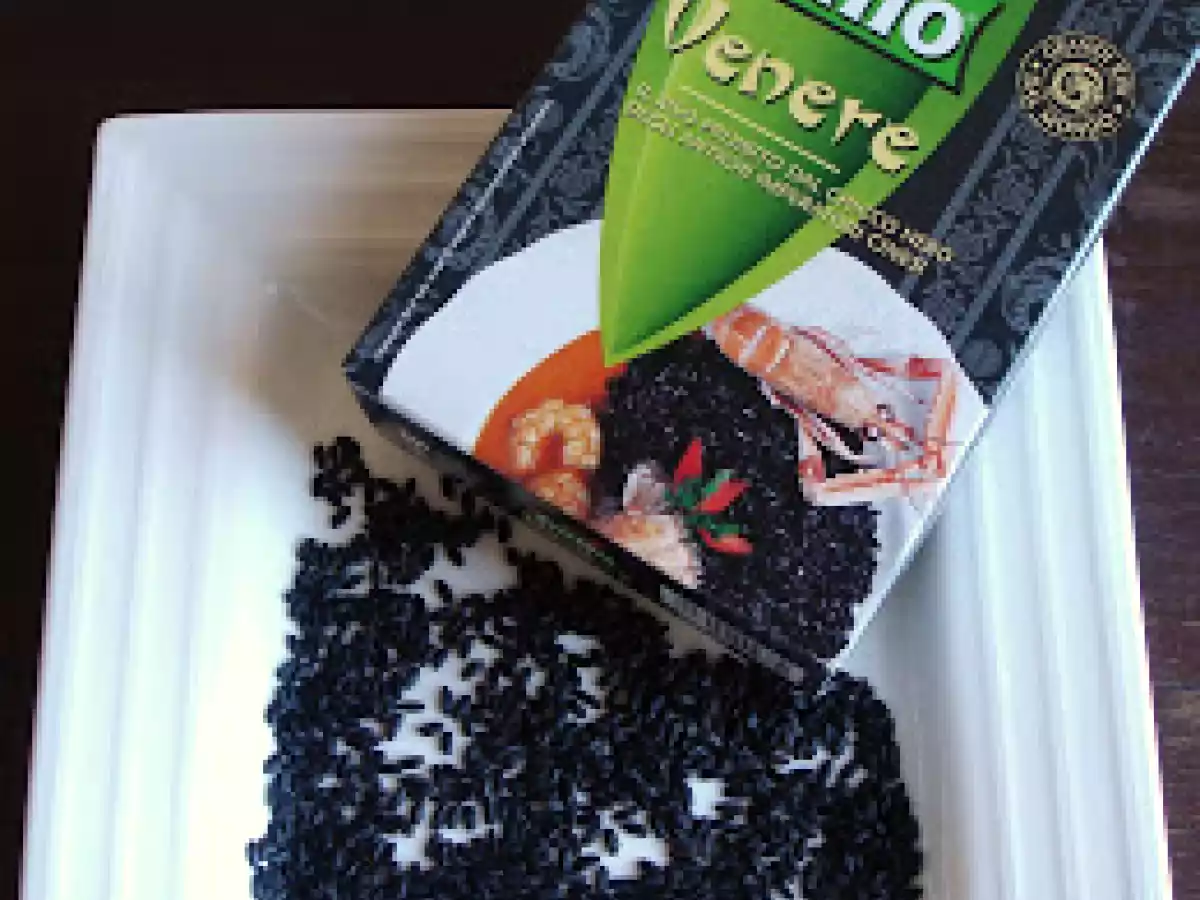 Risotto de riz Venere et noix de saint-jacques poêlées. - photo 3