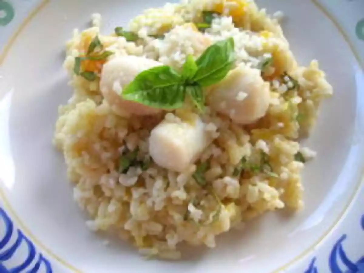 Risotto de St Jacques à la courge butternut