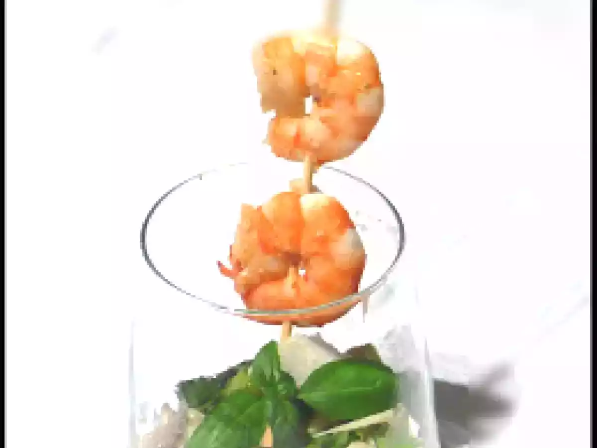 Risotto en verrine aux Epinards frais