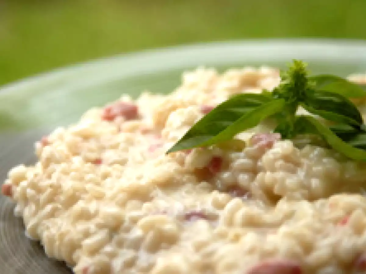 Risotto Lardons et Gorgonzola
