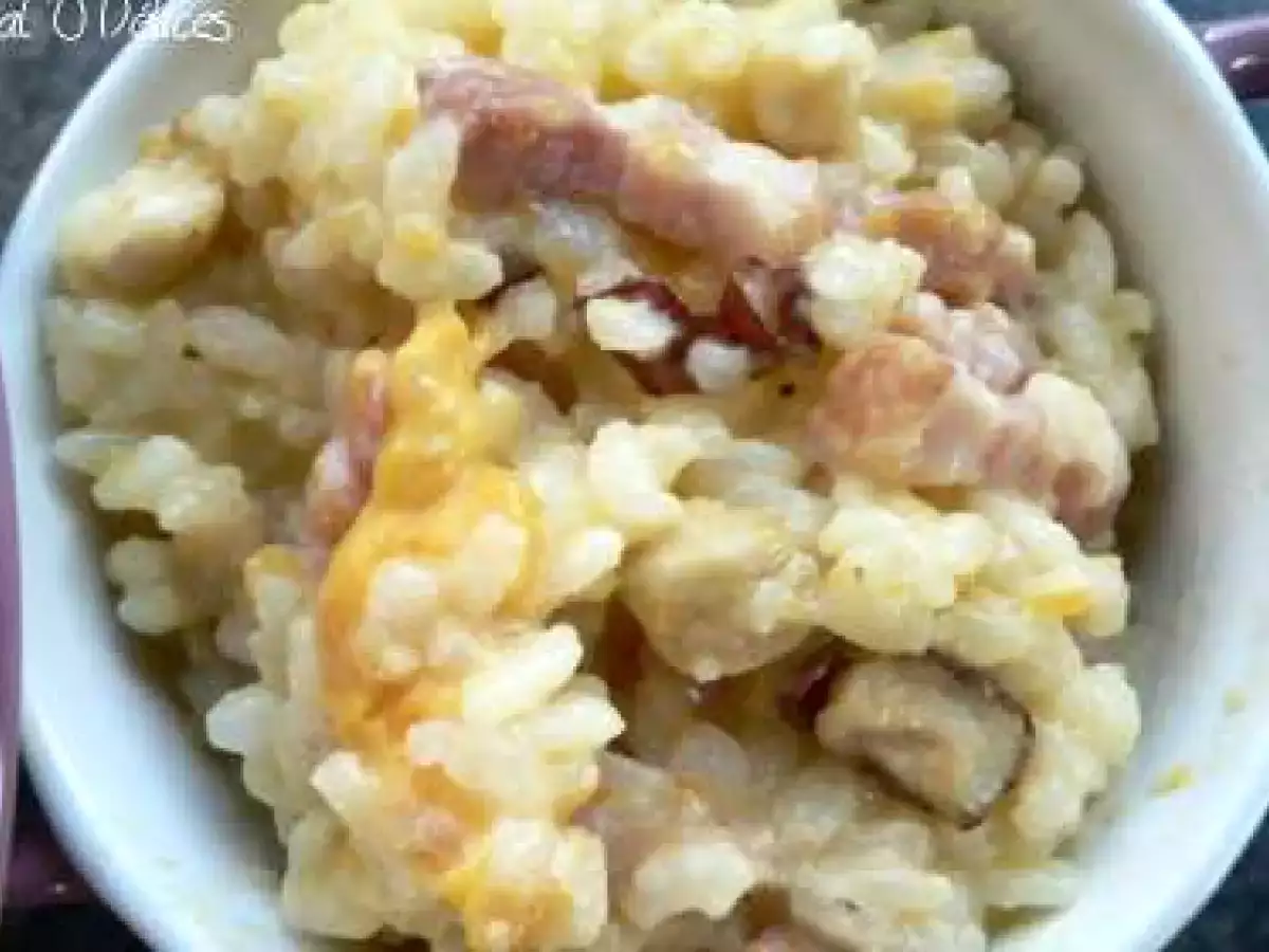 Risotto lardons-mimolette-noisettes - photo 2