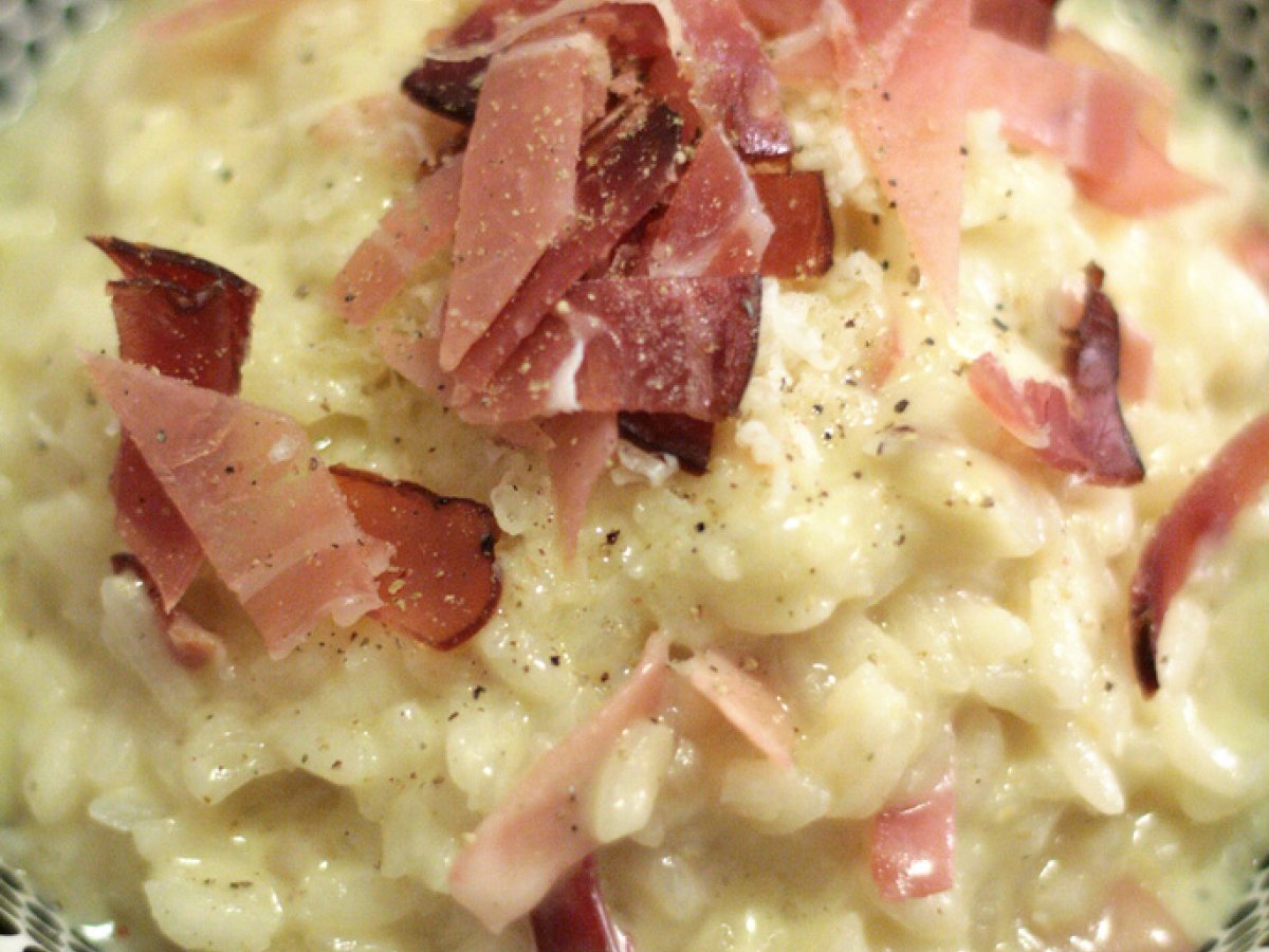 Risotto montagnard au gruyère & au jambon fumé Recette Ptitchef