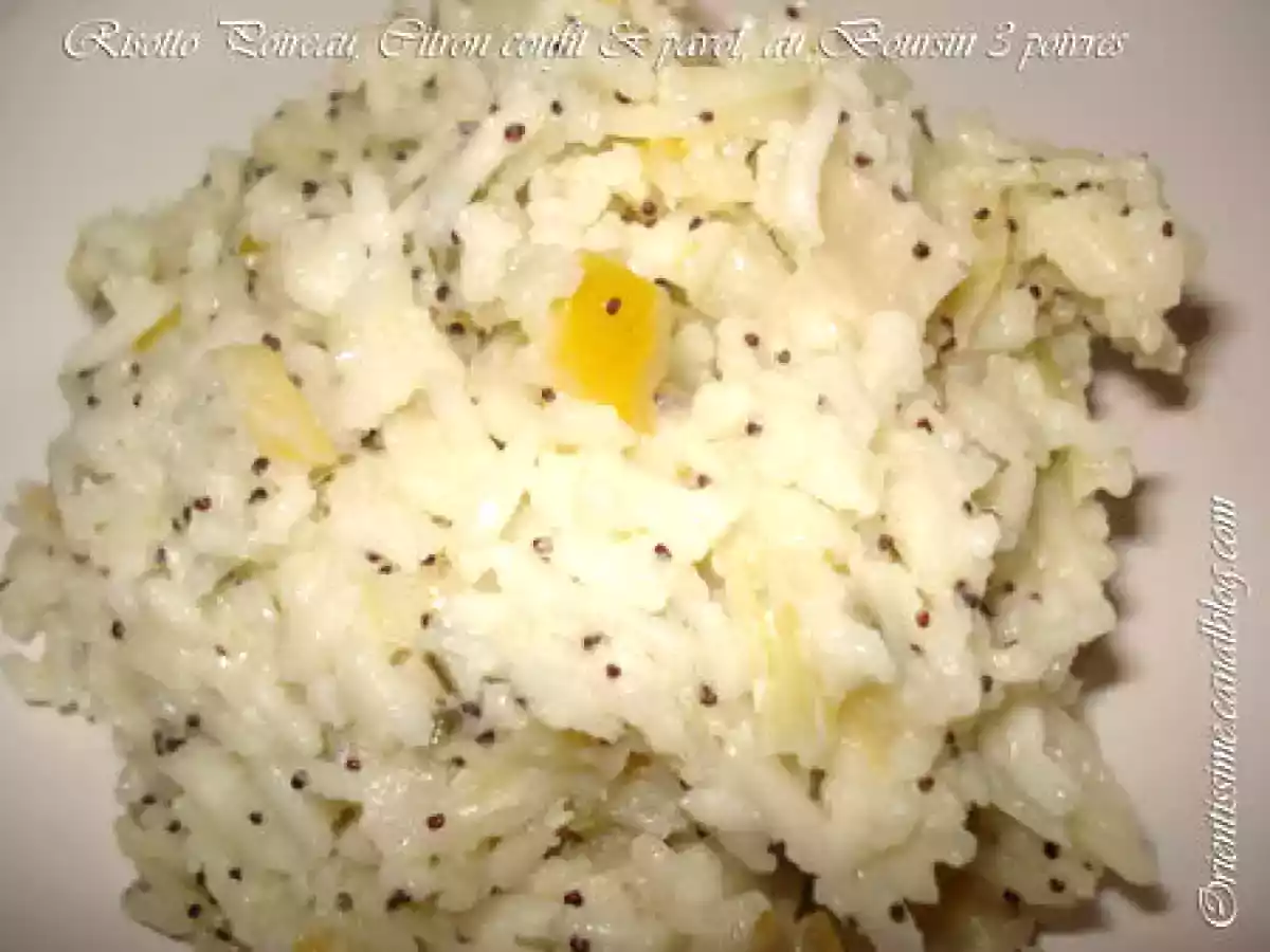 Risotto Poireau, Citron confit & pavot, au Boursin 3 poivres - photo 2