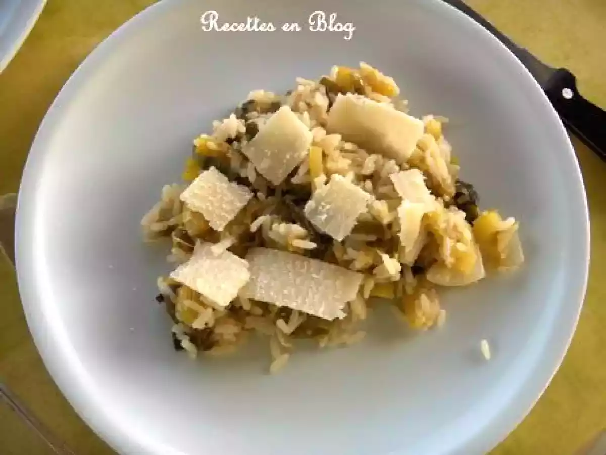 RISOTTO POIREAUX, COURGETTES, PARMESAN - photo 2