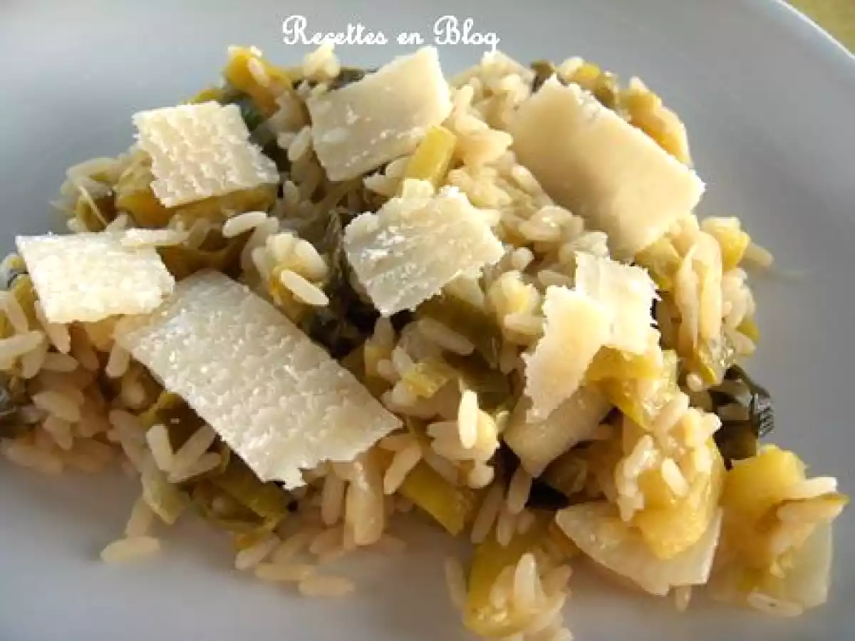 RISOTTO POIREAUX, COURGETTES, PARMESAN - photo 3