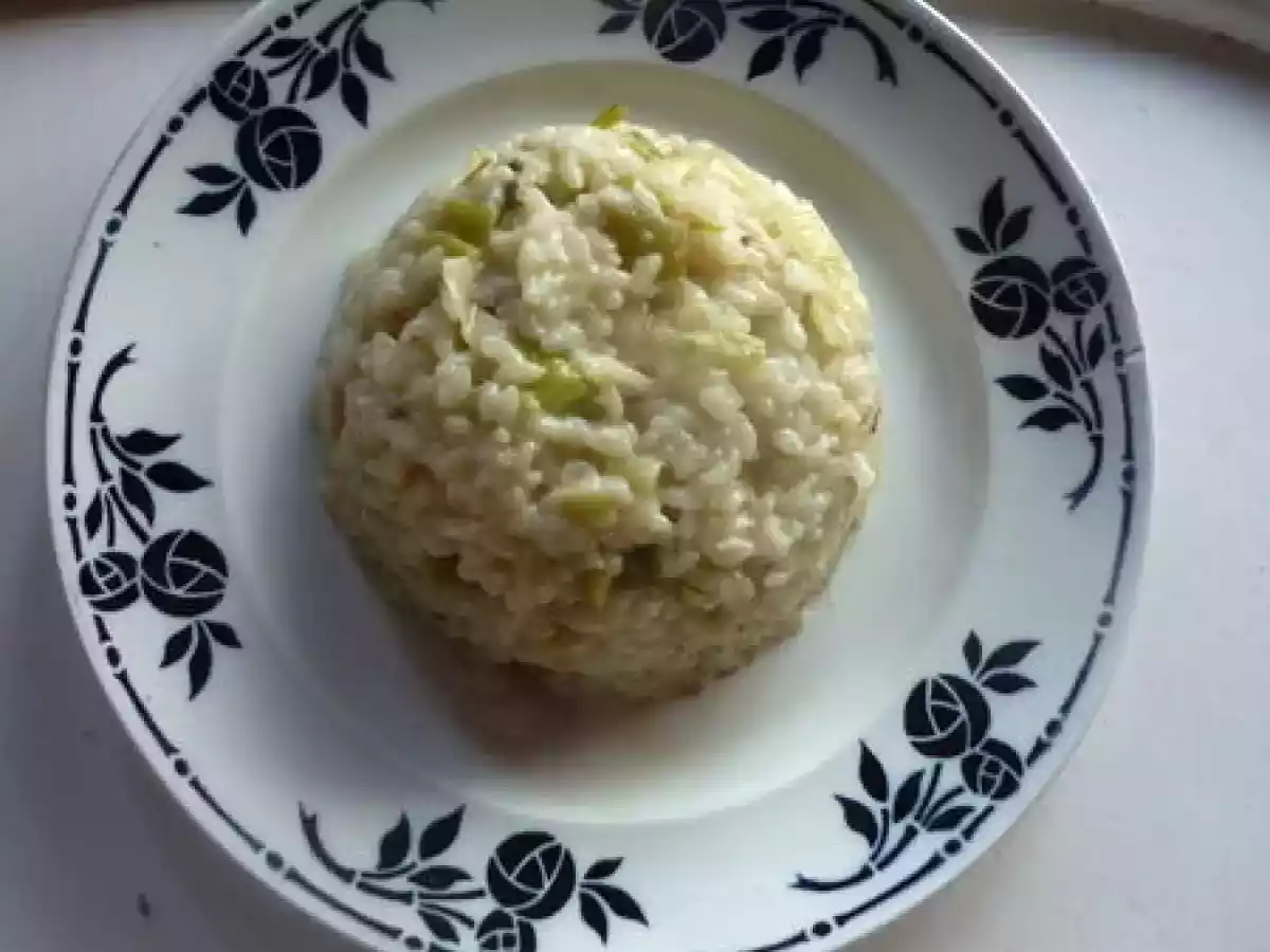 Risotto poireaux parmesan