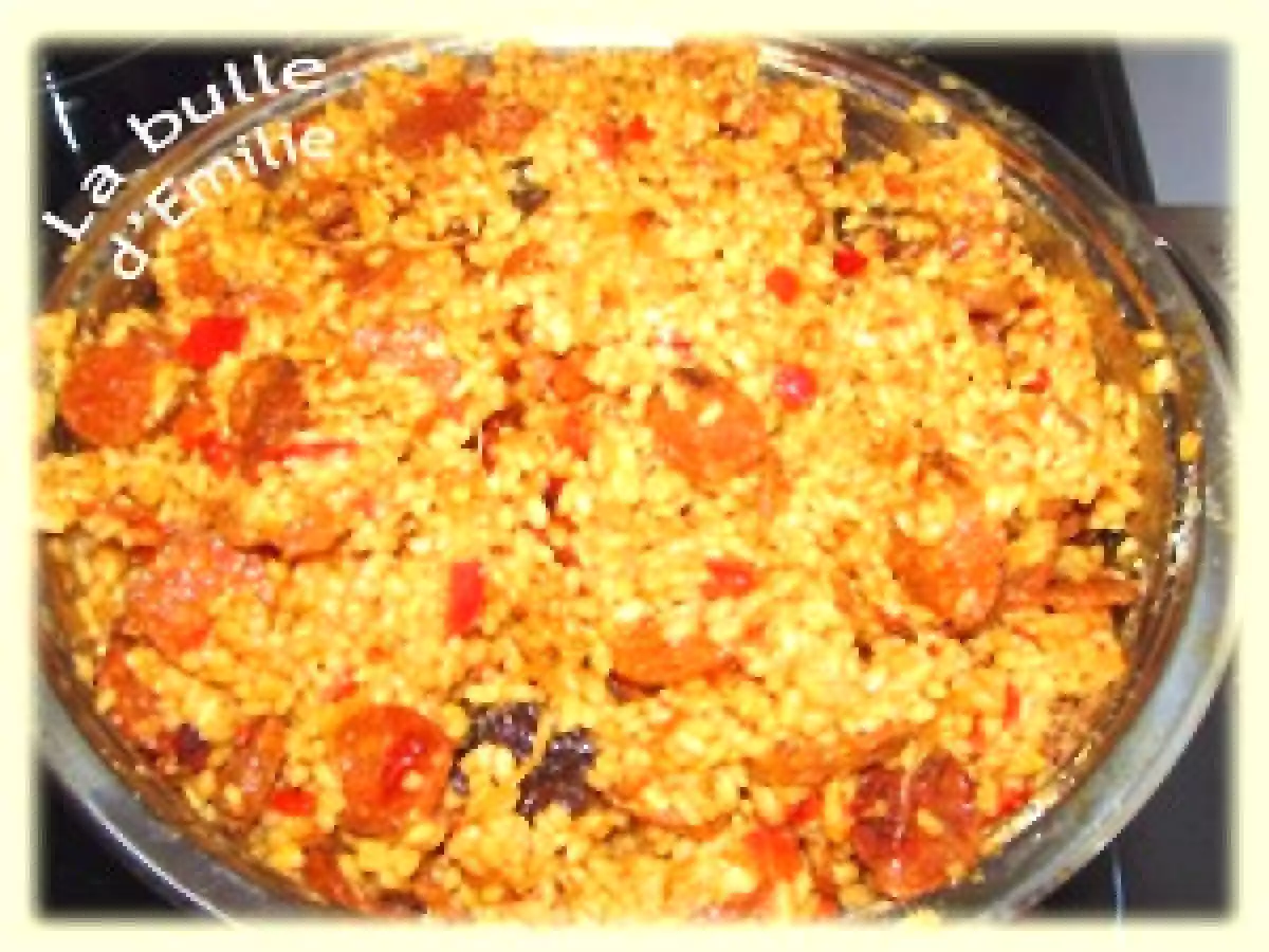 Risotto poivrons et chorizo