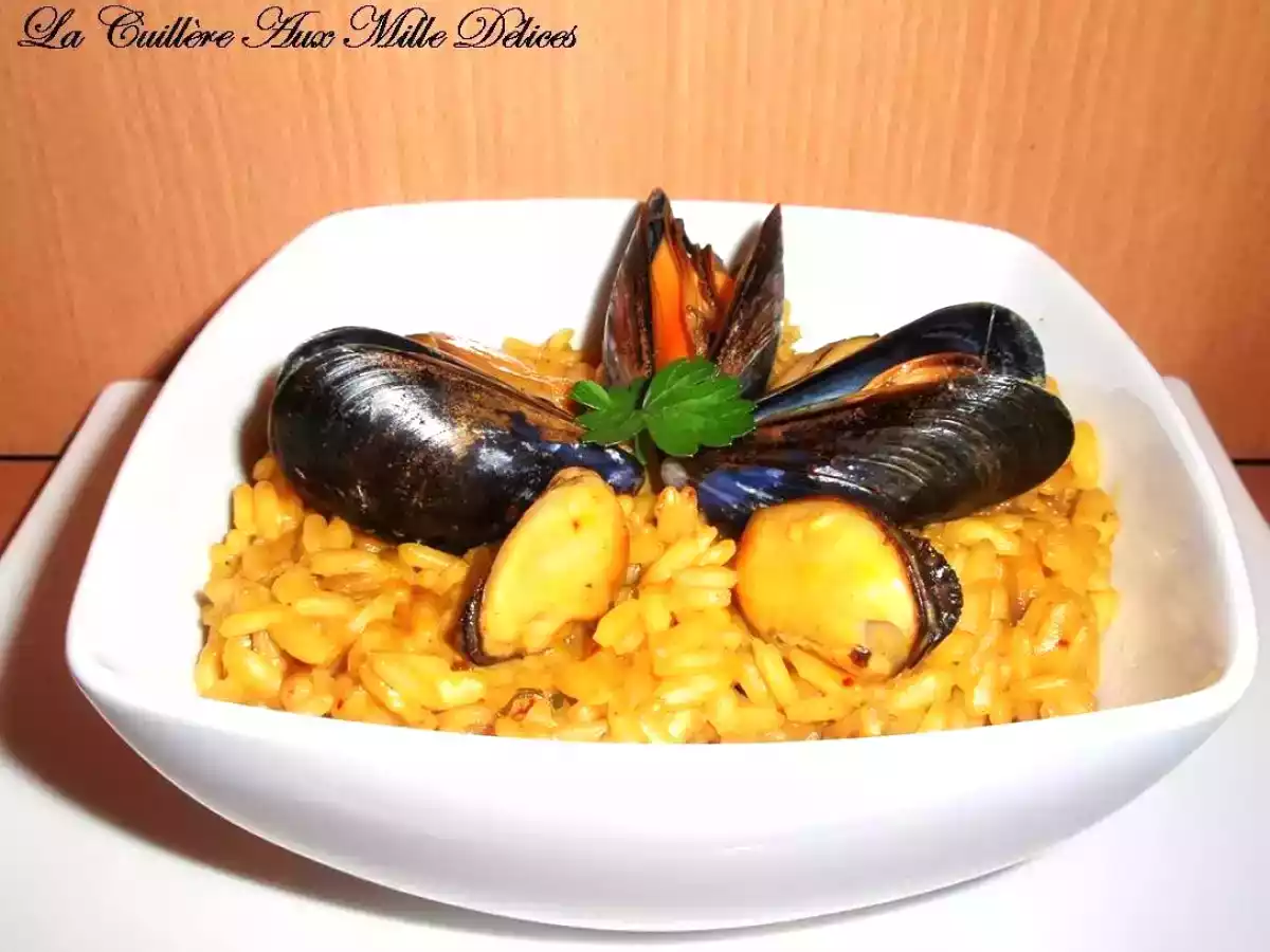 Risotto safrané aux moules