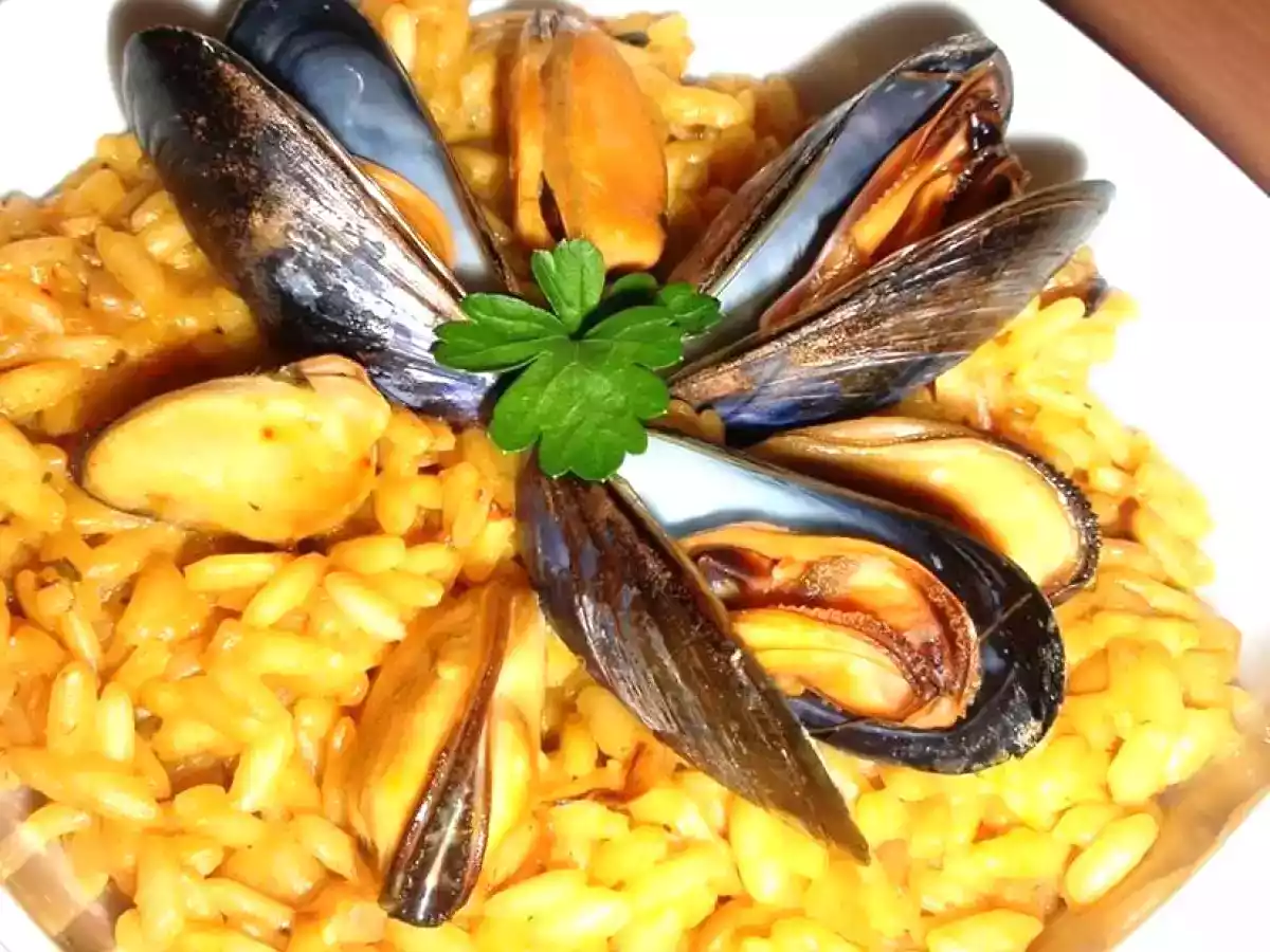 Risotto safrané aux moules - photo 2