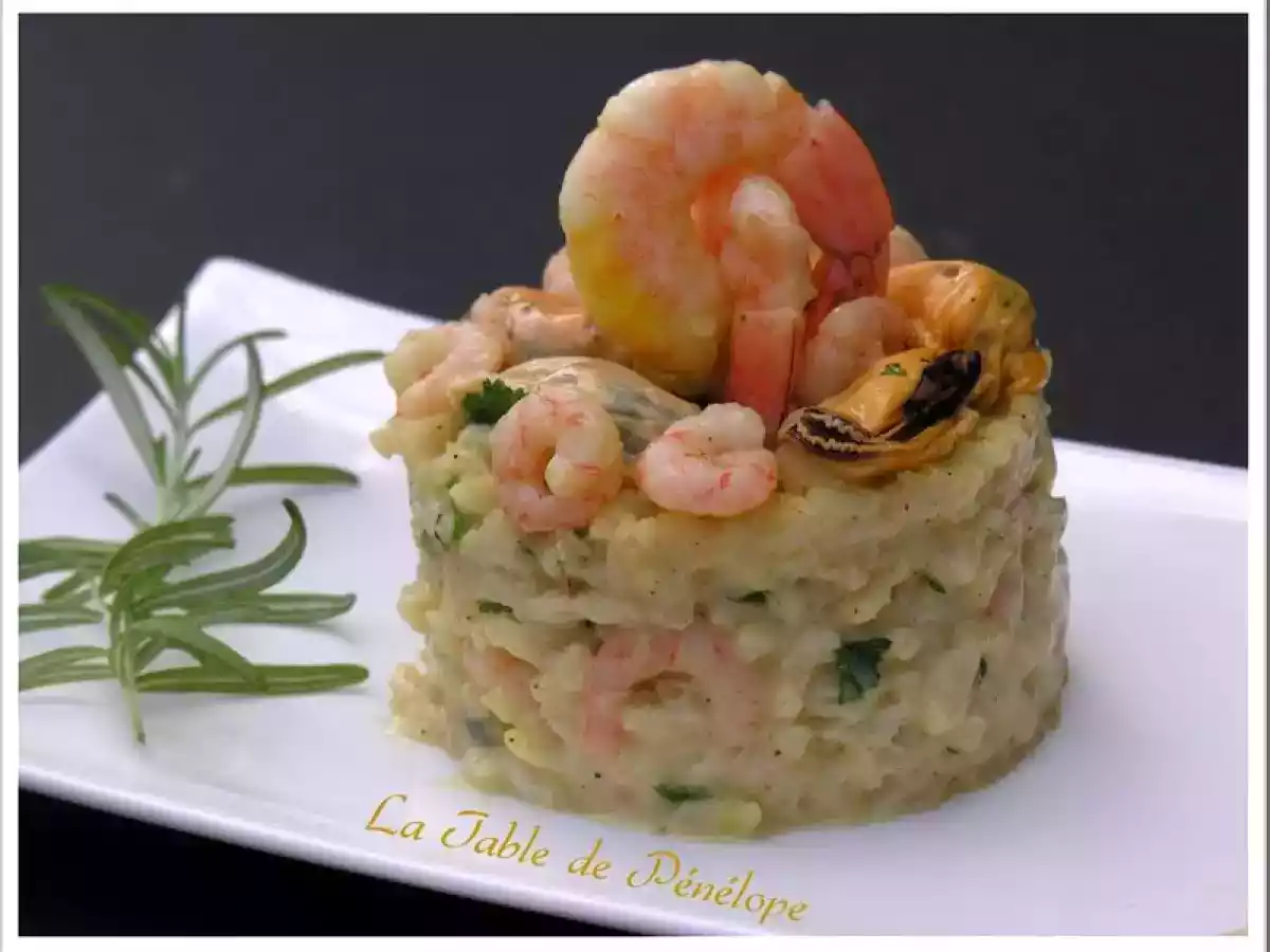 Risotto Safrané aux Moules et aux Crevettes - photo 2