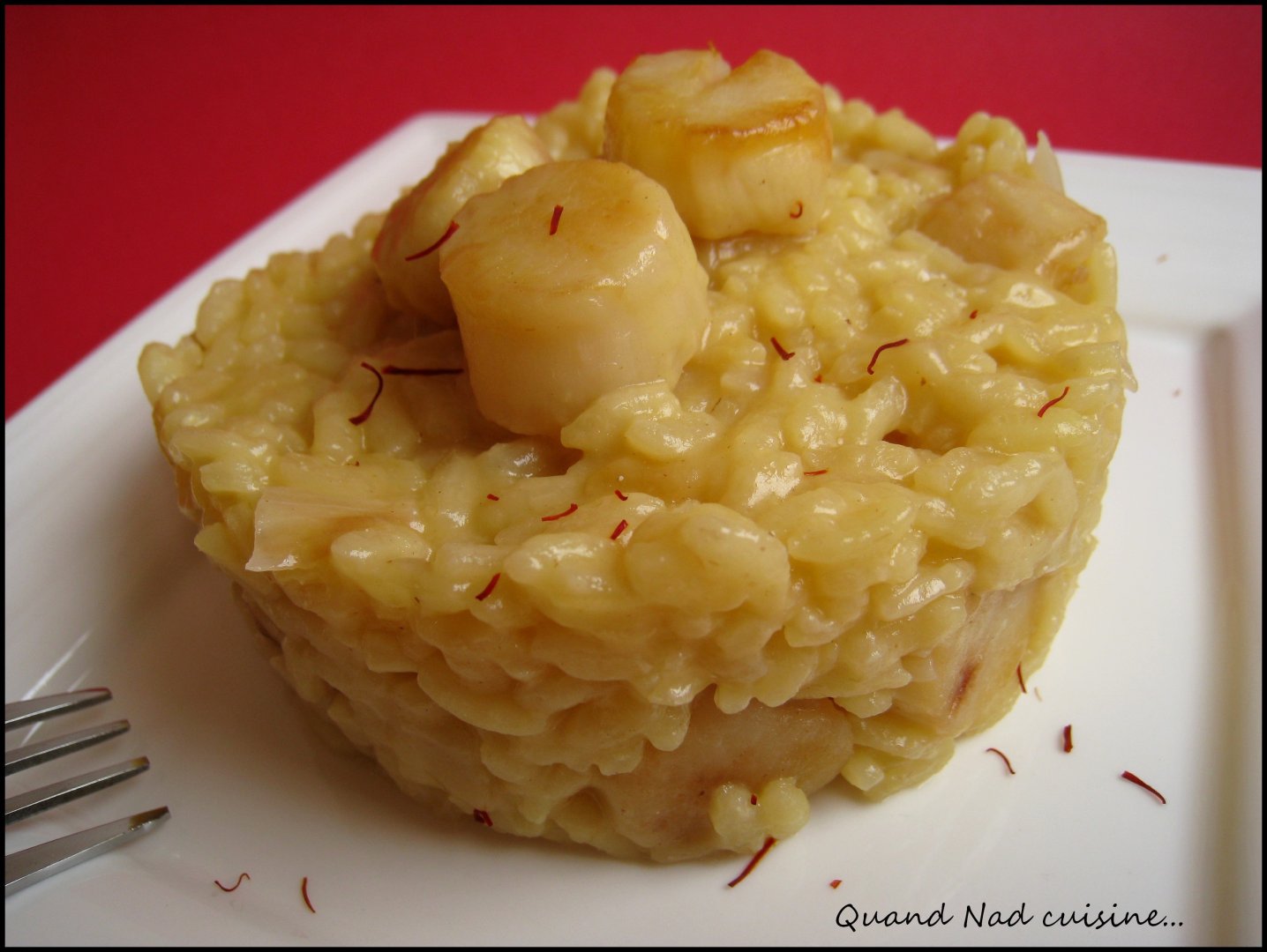 Risotto safrané aux noix de saint-jacques, Recette Ptitchef
