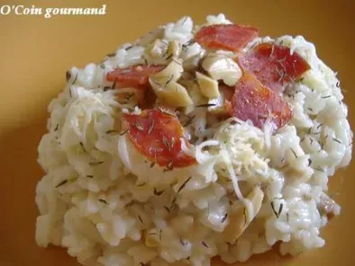 Risotto scamorza fumée - champignons