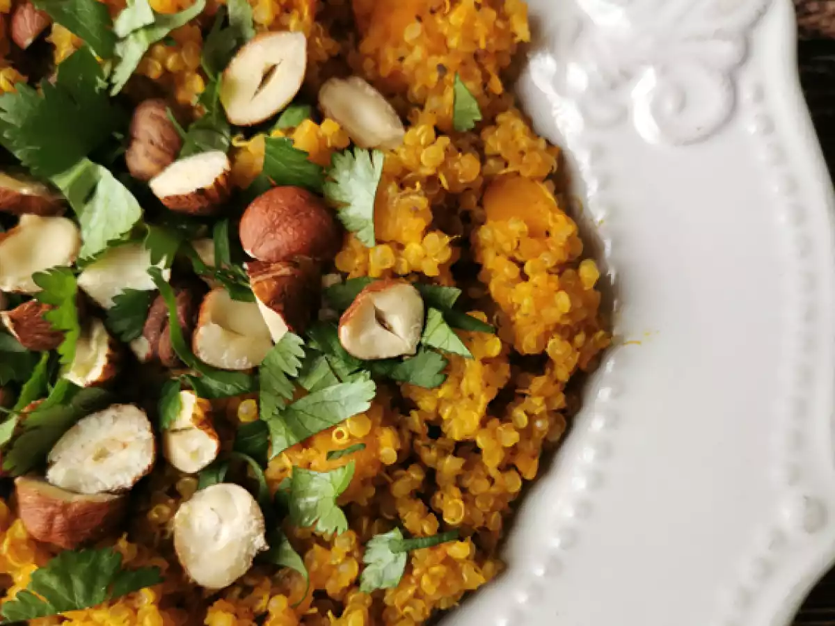 Risotto végétarien au quinoa, butternut, noisettes et coriandre - Quinotto - photo 2