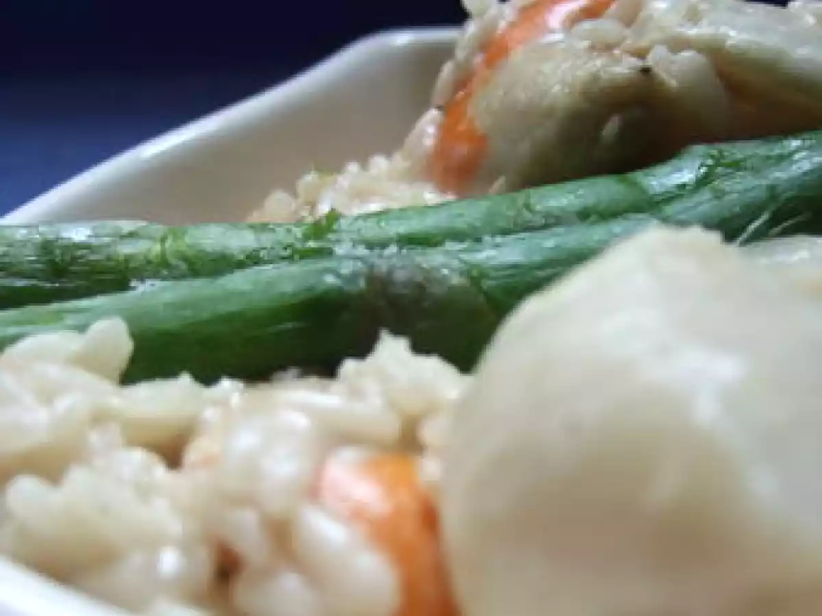 Rissoto aux Saint Jacques et asperges vertes - photo 3