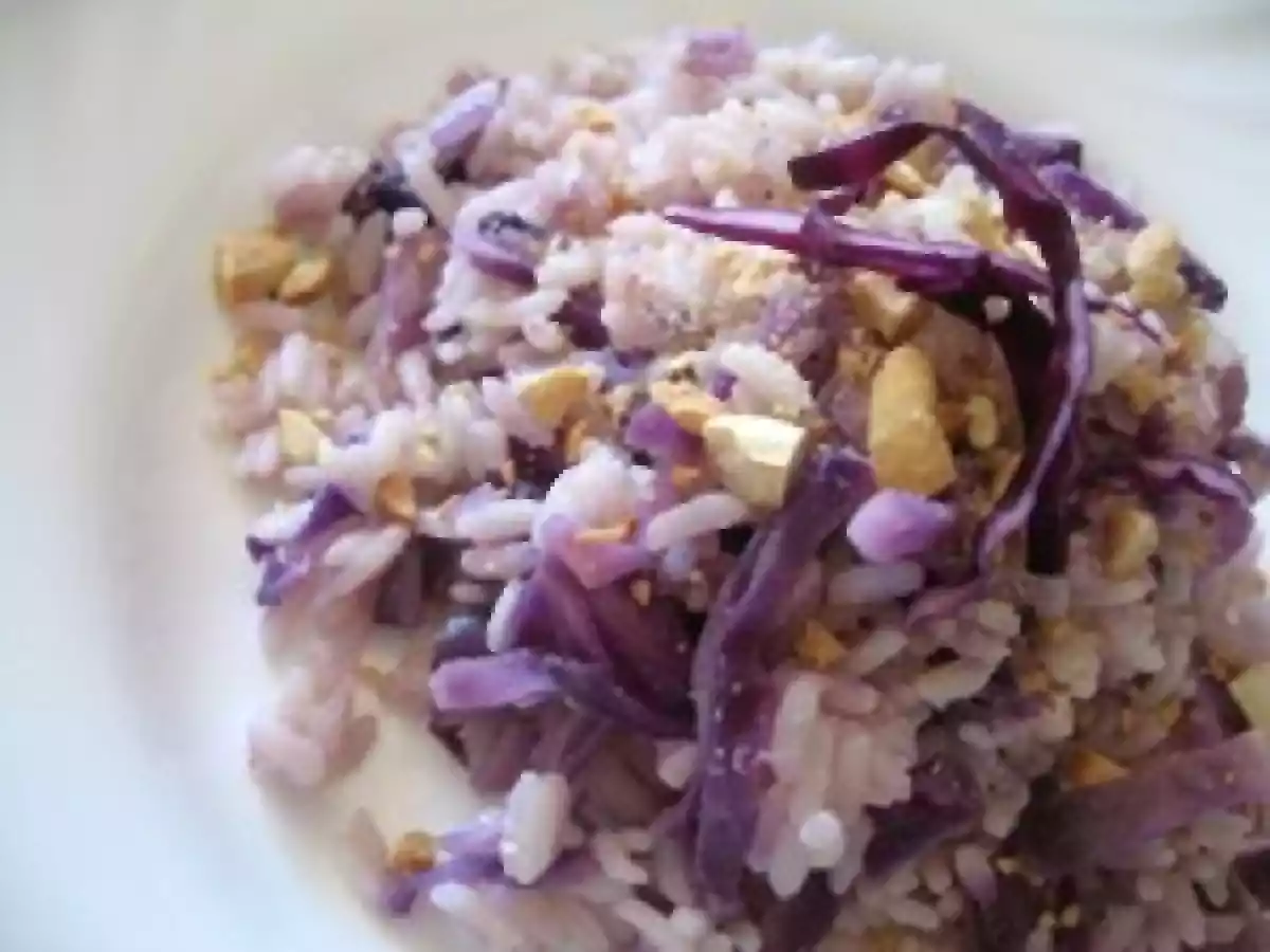 Riz au choux rouge