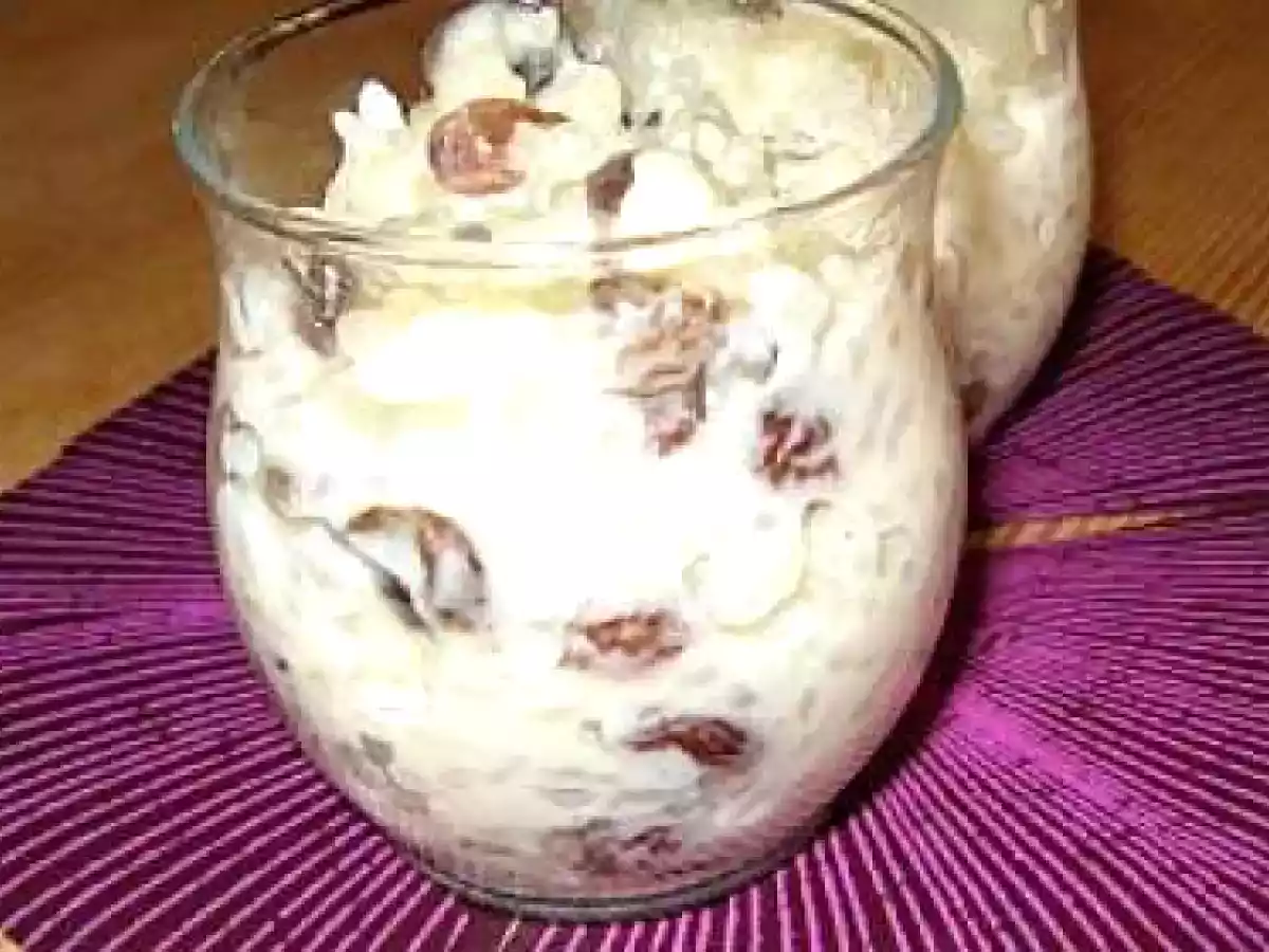 Riz au lait à l'eau de rose