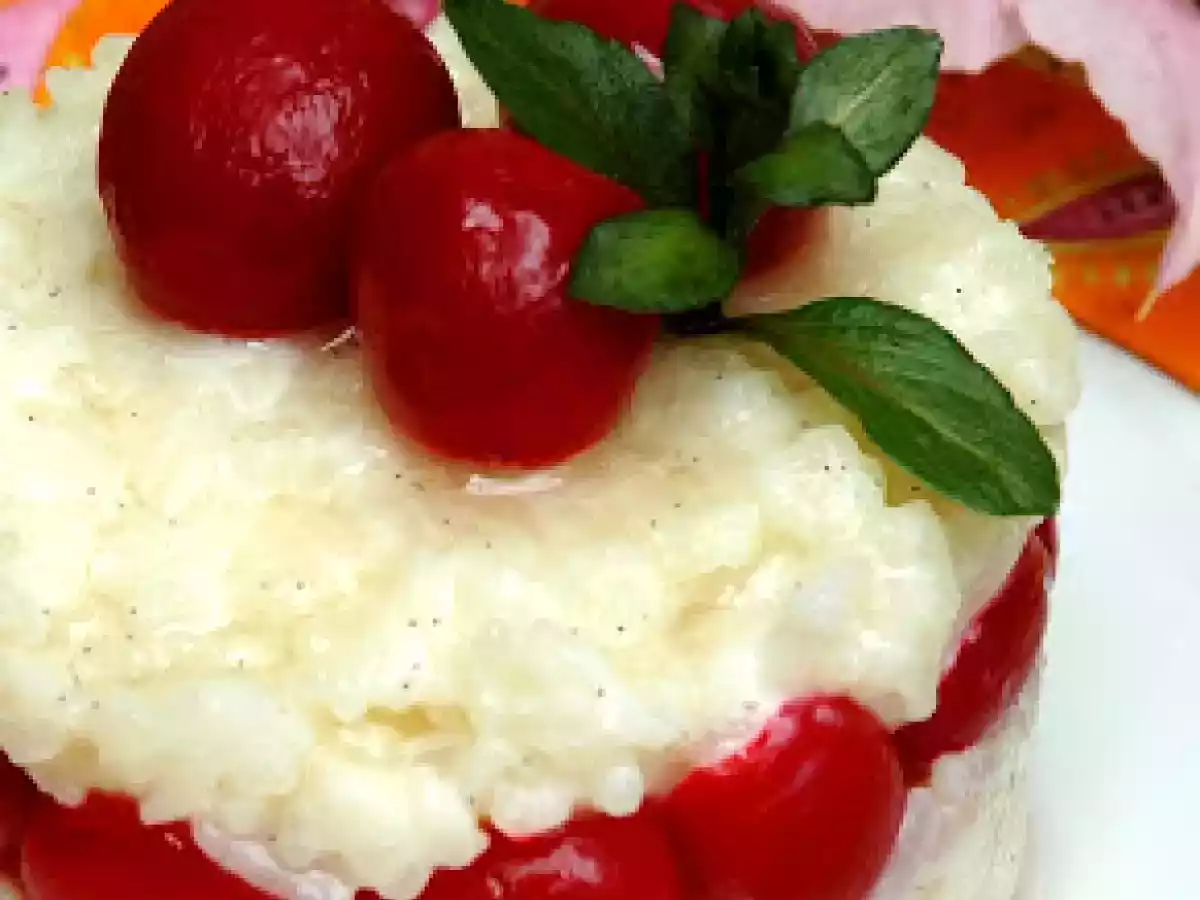 Riz au lait aux cerises