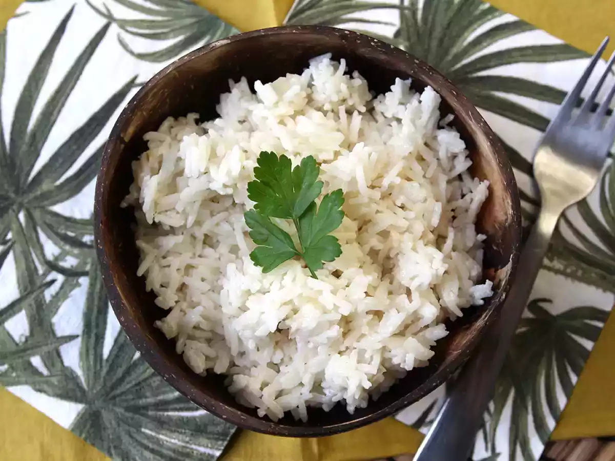 Riz au lait de coco, l'accompagnement doux et parfumé