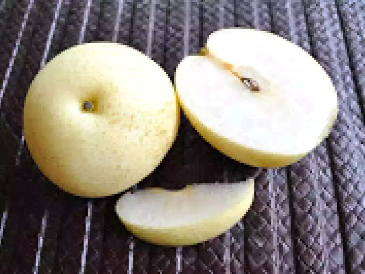 Riz au lait de coco, poire japonaise, gingembre confit et sésame noir - photo 3