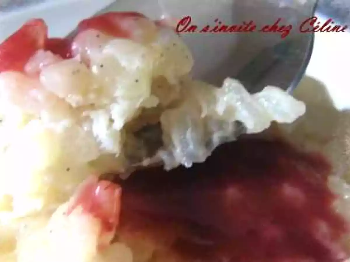 Riz au lait et son coulis de framboises - photo 2