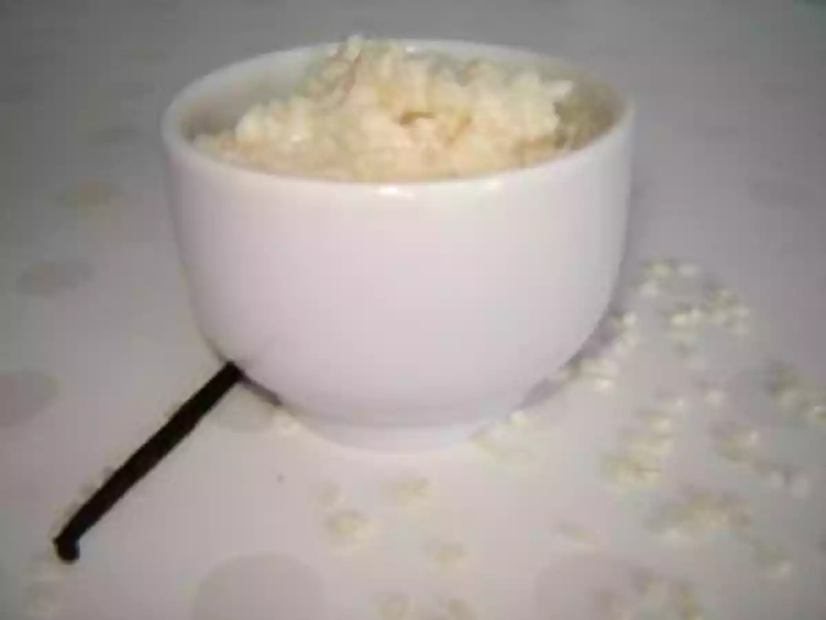 Riz au lait vanillé pour un petit déjeuner réconfortant