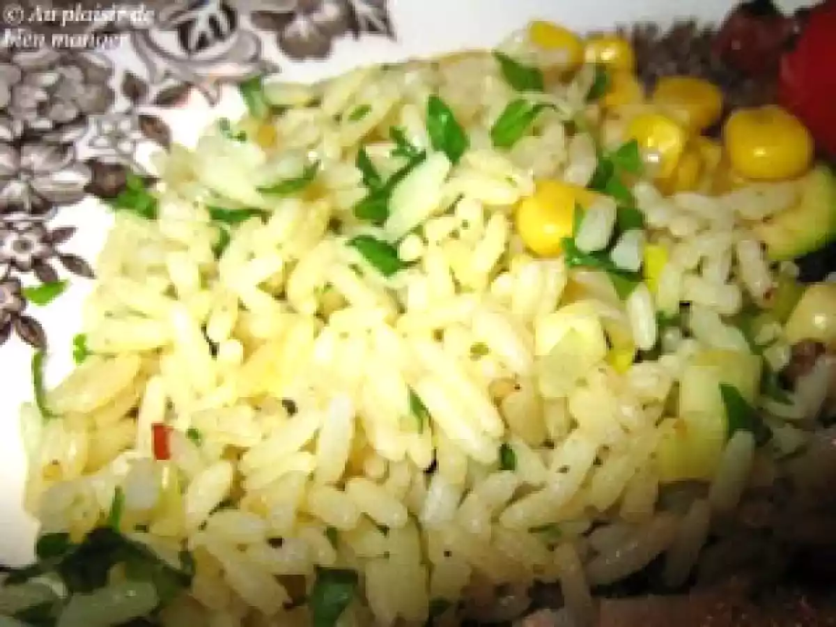 Riz au persil et à la coriandre