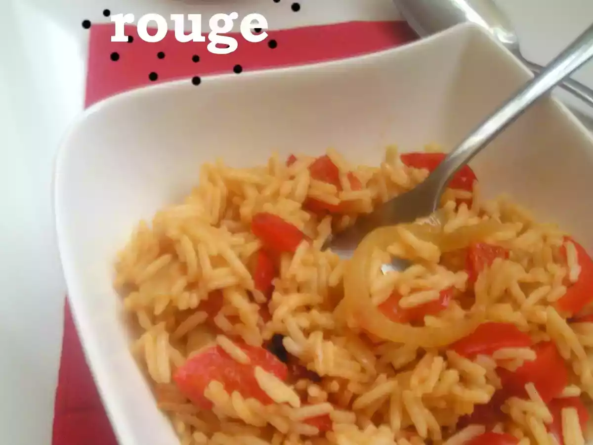 Riz au poivron rouge