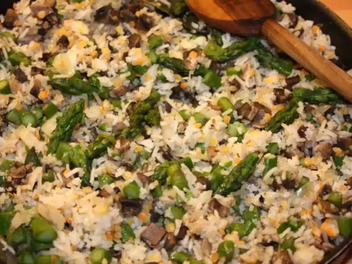 Riz aux Champignons et aux Asperges