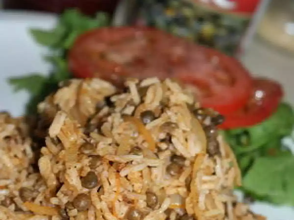 Riz aux lentilles à la marocaine