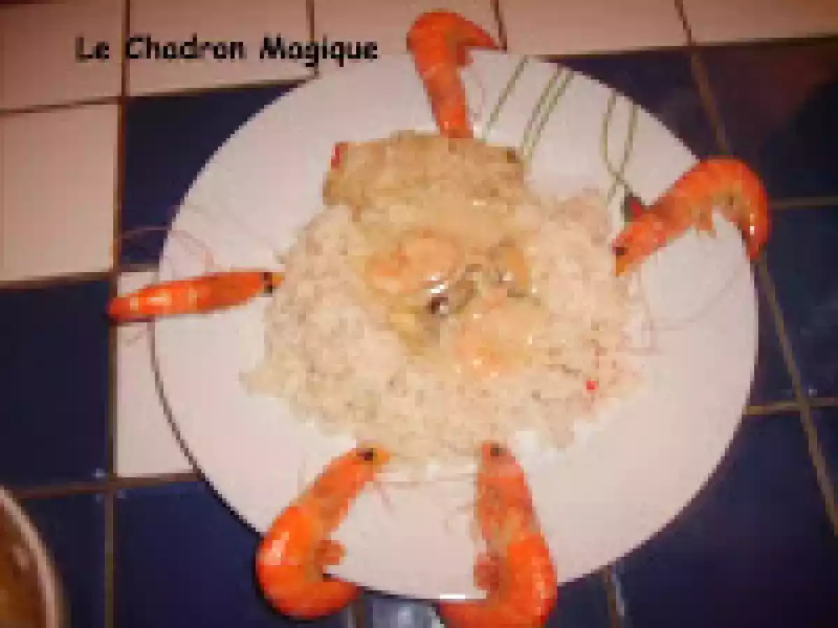 Riz et filet de poisson aux fruits de mer. - photo 3