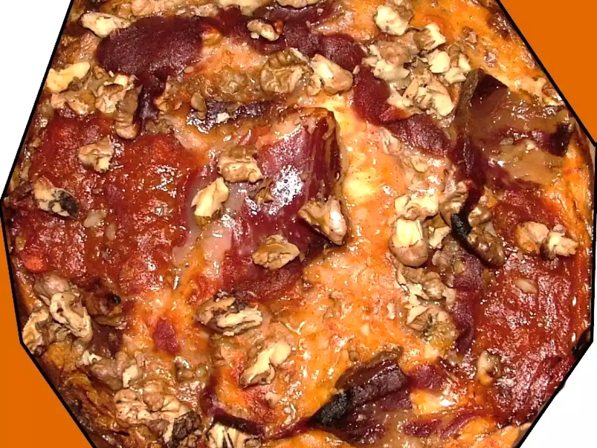 Riz gratiné tomate copa noix