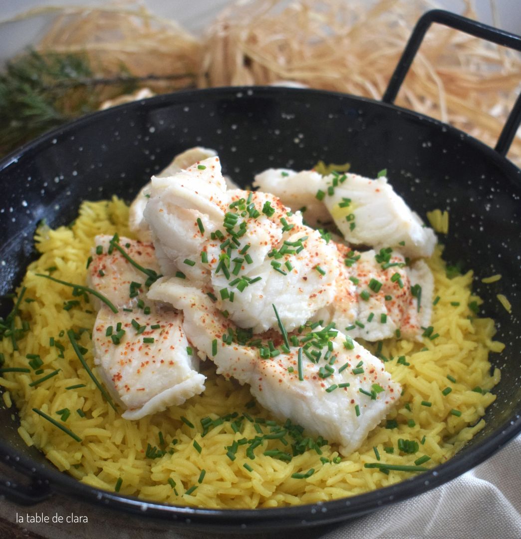 Riz pilaf au curry poisson blanc Recette Ptitchef
