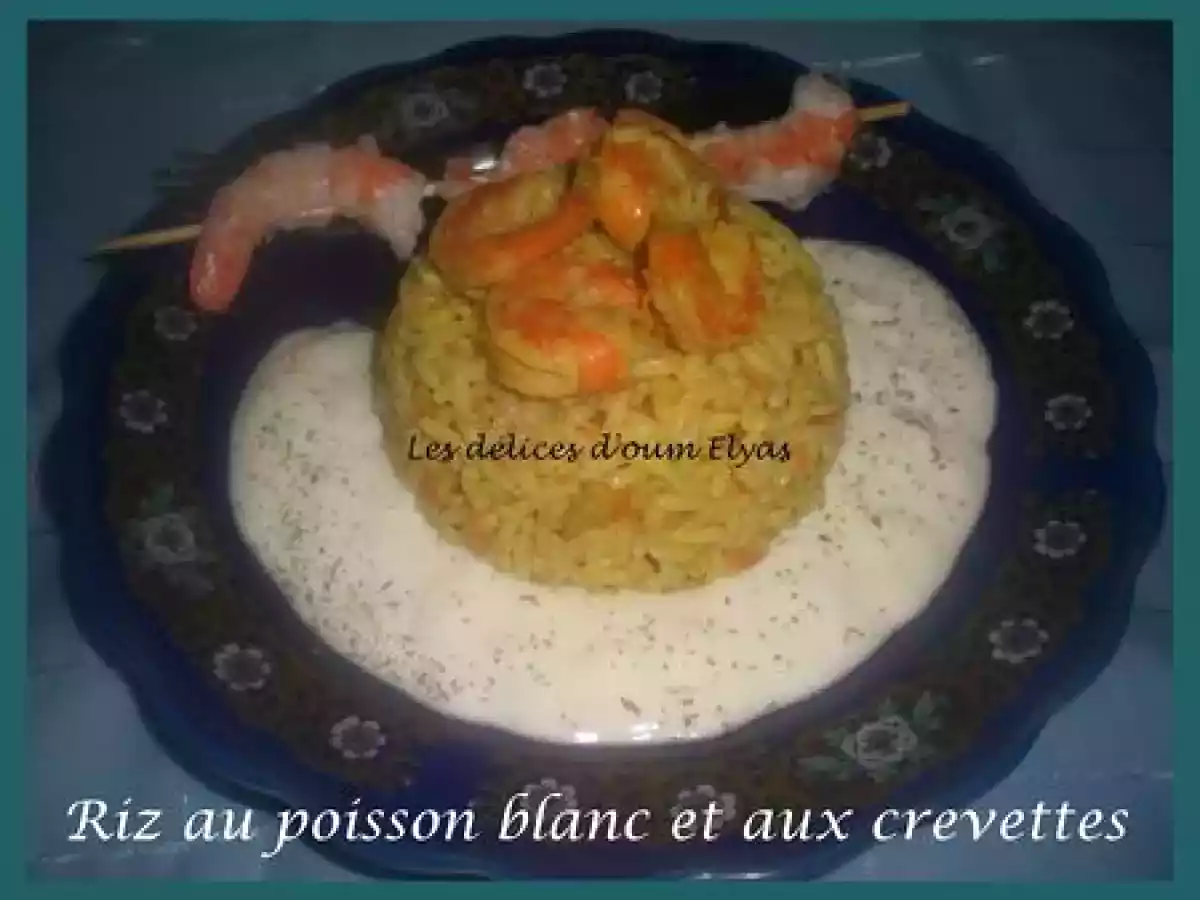 Riz safrané au poisson blanc et aux crevettes - photo 2