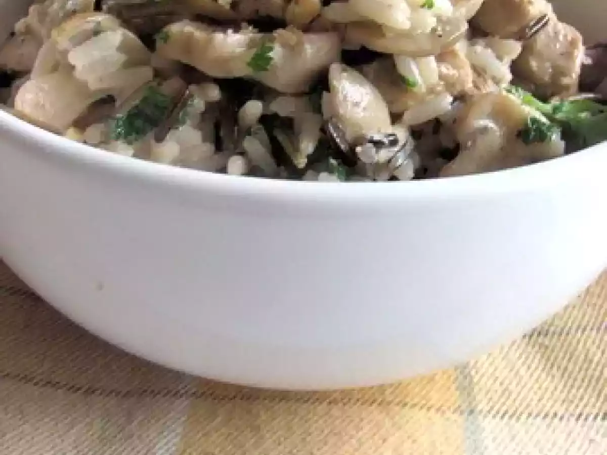 Riz sauvage au poulet et champignons des bois - photo 2