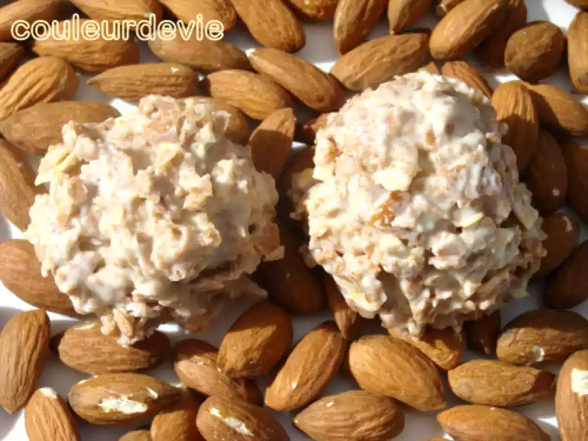 Rochers amandes-chocolat-gavottes