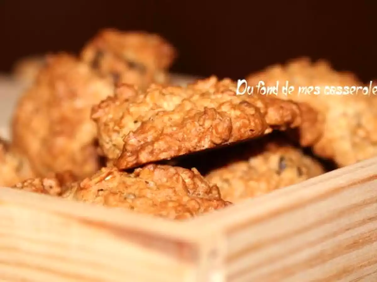 Rochers au quinoa, sésame et aux abricots secs