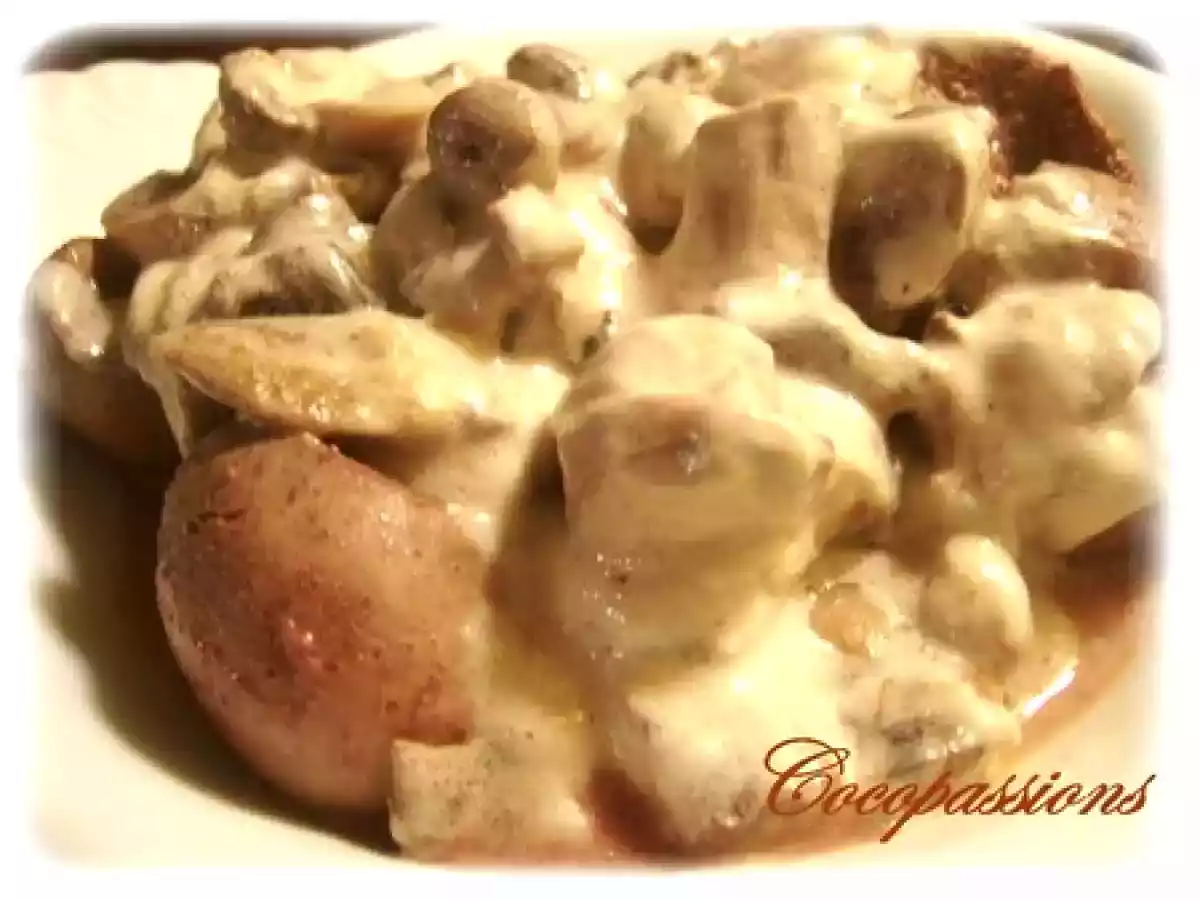 Rognons d'agneau à la crème flambé au Cognac