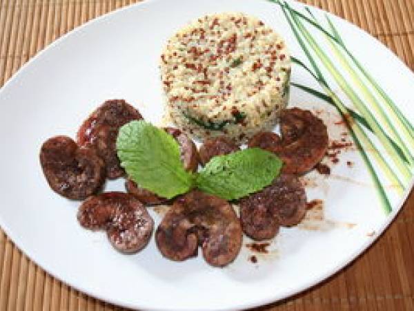 Rognons D Agneau A La Plancha Et Quinoa A La Menthe Recette Ptitchef