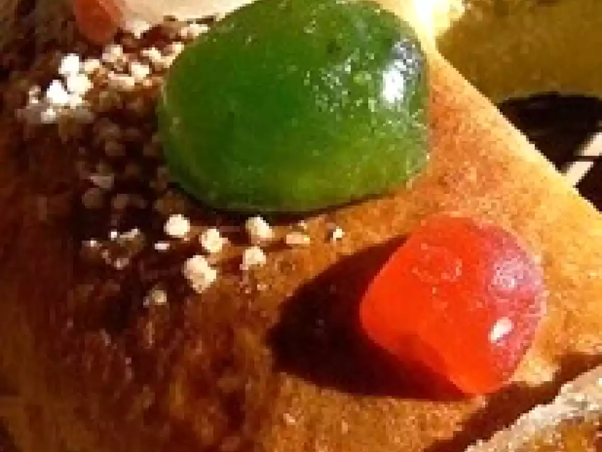 Roscon de Reyes al mazapan ( brioche des rois catalane) - photo 3