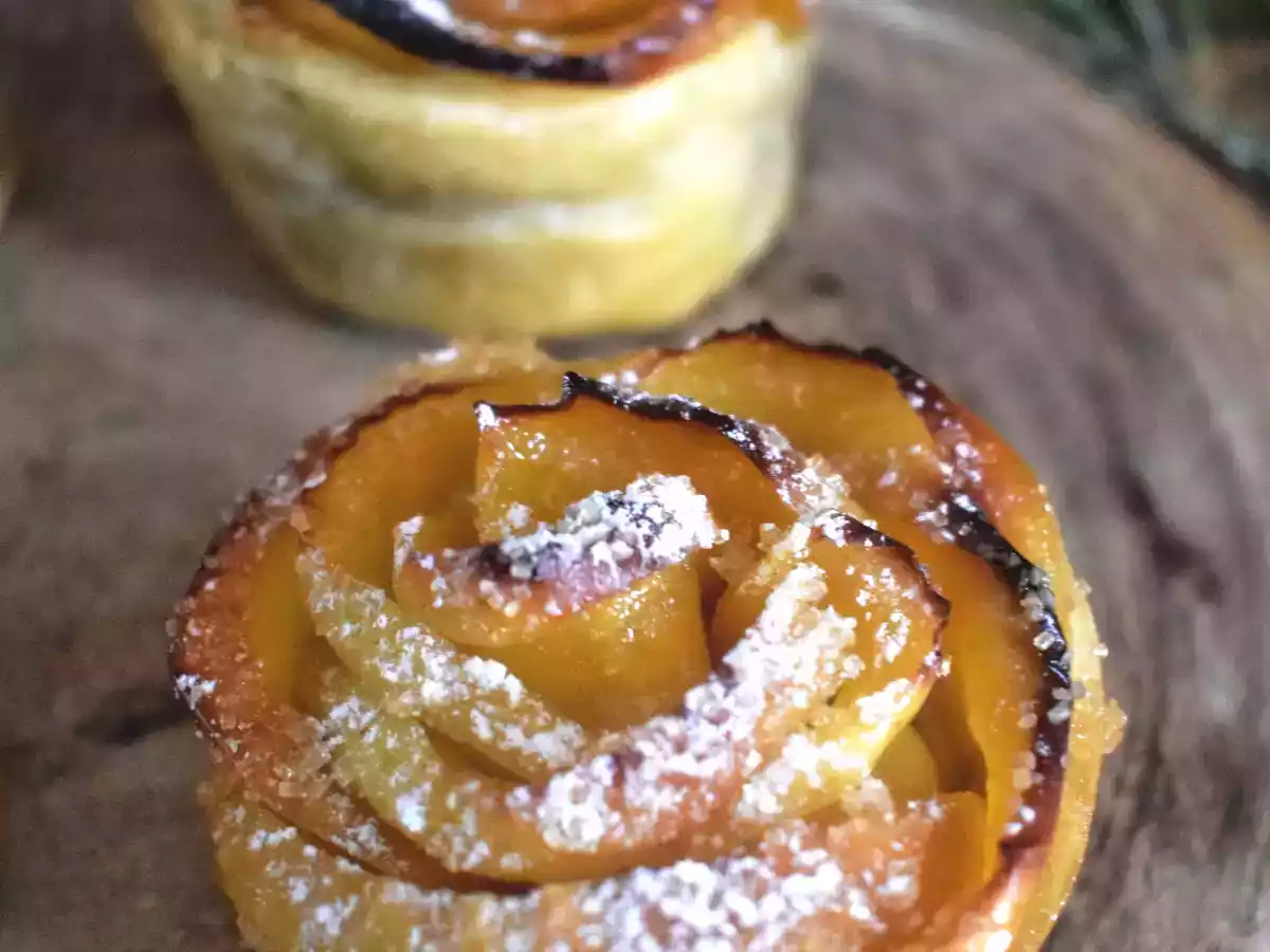 Roses de pommes au spéculoos