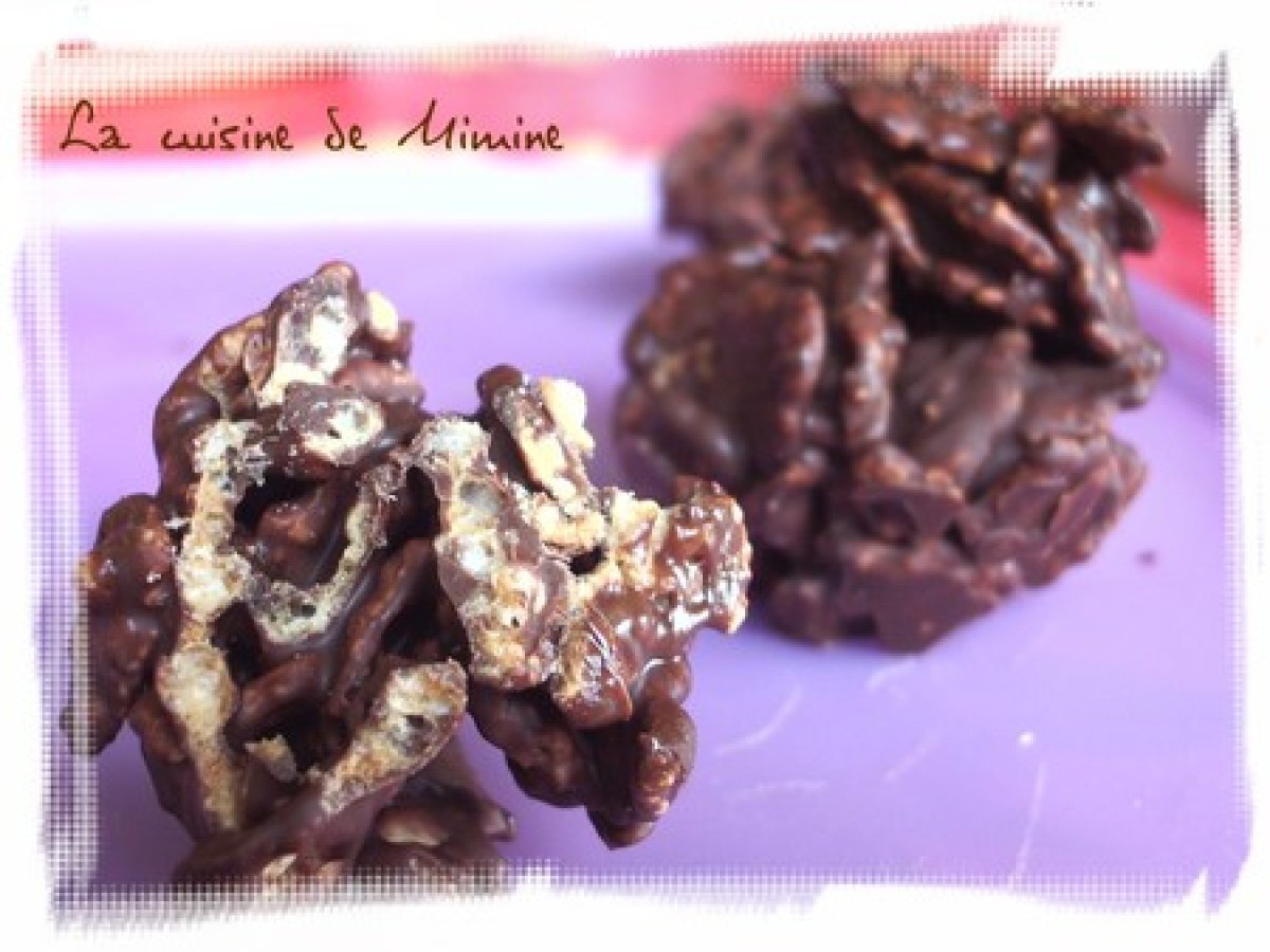 Recette de roses des sables au chocolat au lait