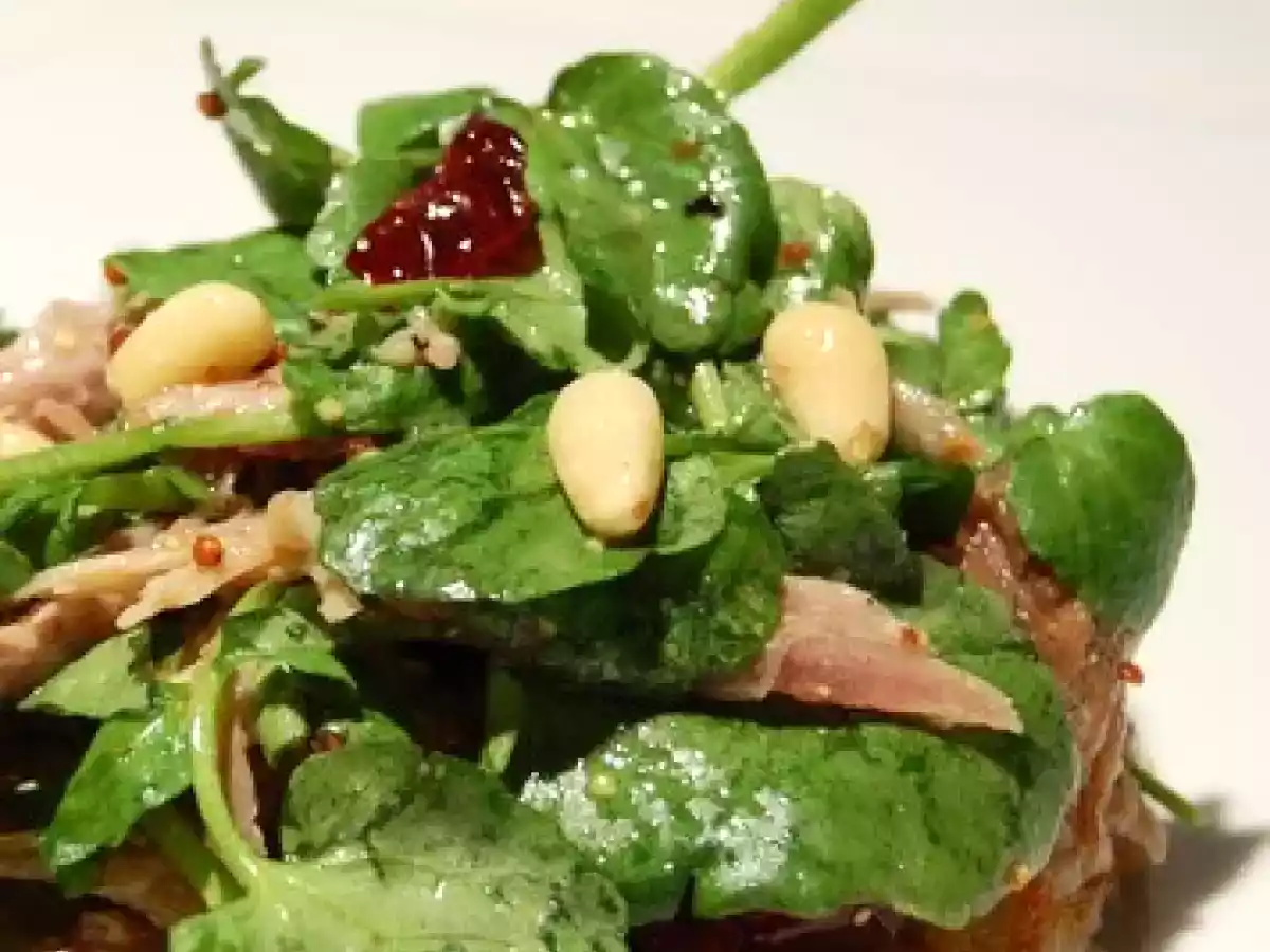 Rösti et salade de confit de canard