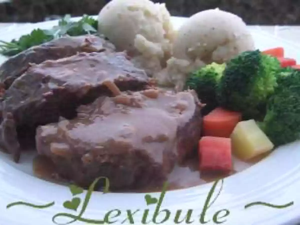 Rôti de boeuf aux champignons